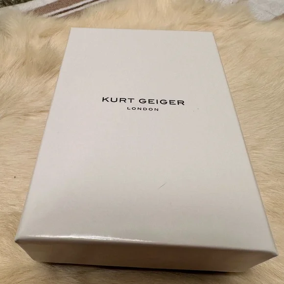 Kurt Geiger Aquamarine and Gold Stud Earrings - Picture 4 of 4